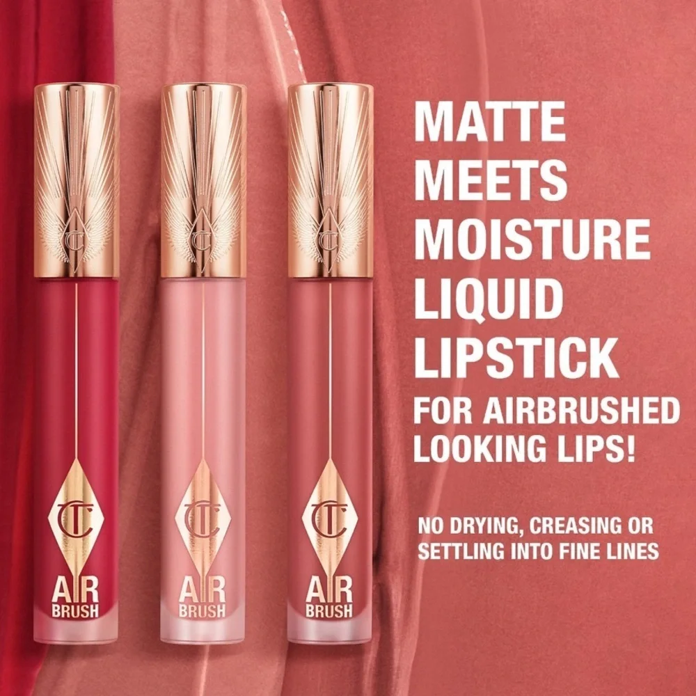 CHARLOTTE TILBURY Airbrush Flawless Matte Lip Blur Liquid Lipstick - HONEY BLUR